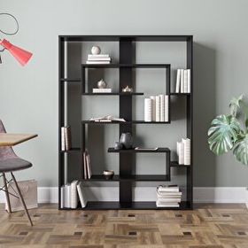 Decorotika Esteban Siyah Kitaplık