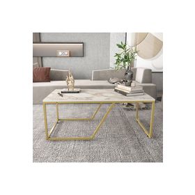 Decorotika Gold Beyaz Wendy Orta Sehpa