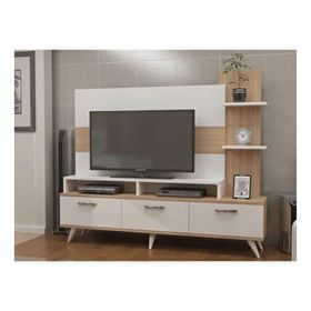 Decorotika Lover Beyaz Teak TV Ünitesi