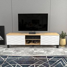 Decorotika Lukas Safirmeşe Beyaz Tv Ünitesi