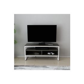 Decorotika Merrion Beyaz Koyu Gri Tv Ünitesi