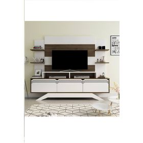 Decorotika Mobilya Beyaz Ceviz Delpi Tv Ünitesi