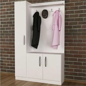 Decorotika Naturel Beyaz Portmanto