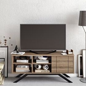 Decorotika North Ceviz Siyah Tv Ünitesi