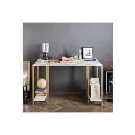Decorotika Reader Beyaz Gold Çalışma Masası