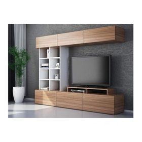 Decorotika Sasa Beyaz Teak TV Ünitesi
