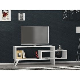 Decorotika Selin Beyaz Teak Tv Ünitesi