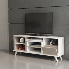 Decorotika Selin Beyaz Teak Tv Ünitesi