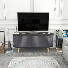 Decorotika Stor Siyah Antrasit Tv Ünitesi
