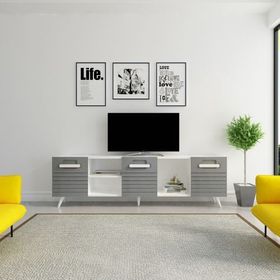 Decorotika Wing Antrasit-Gri Tv Ünitesi