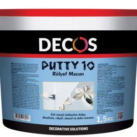 Decos Putty 10 Rölyef 1.5 kg Macun Pasta