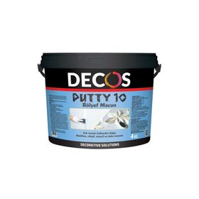 Decos Putty 10 Rölyef 4 kg Macun Pasta
