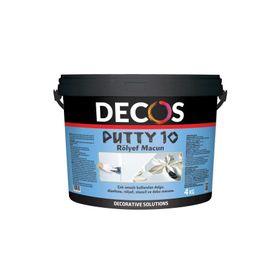 Decos Putty 10 Rölyef 4 kg Macun Pasta