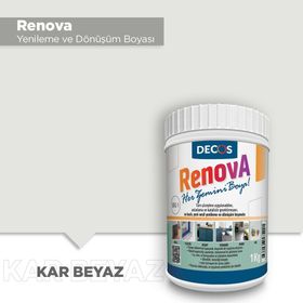 Decos Renova 1 kg Kar Beyaz Yenileme ve Dönüşüm Boyası