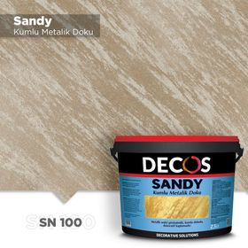 Decos SN100 Sandy Kumlu Metalik 2.5 lt Doku Kaplama Boyası