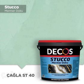Decos ST40 Stucco Mermer 20 kg Çağla Doku Kaplama Boyası