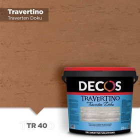 Decos TR40 Travertino Traverten 20 kg Dokulu Efekt Kaplama