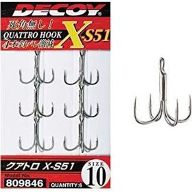 Decoy X-S51 No 6 Quattro Dörtlü Maket Balık İğnesi