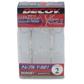 Decoy Y-S21 3 Standart Treble Üçlü Maket Balık İğnesi