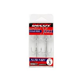 Decoy Y-S21 3 Standart Treble Üçlü Maket Balık İğnesi