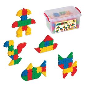 Dede 03142 80 Parça Smart Blocks Küçük Box