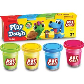 Dede 03281 488 gr +2 Yaş Art Craft 4'lü Oyun Hamuru