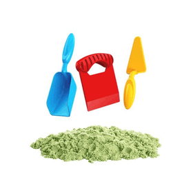 Dede 03692 Aksesuarlı Yeşil 1000 gr Kinetik Oyun Kumu