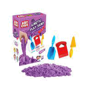 Dede 03694 Aksesuarlı Mor 1000 gr Kinetik Oyun Kumu