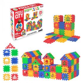 Dede 03703 City 128 Parça Pembe Puzzle