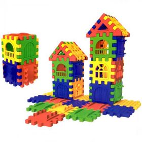 Dede City 3D Yapı ve Tasarım Blokları 64 Parça Puzzle