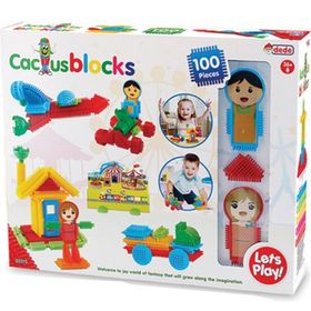 Dede Kaktüs Bloklar Eğitici 100 Parça Taraklı Lego Seti