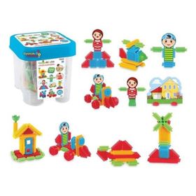 Dede Kaktüs Kovalı 120 Parça Lego Yapboz Bloklar