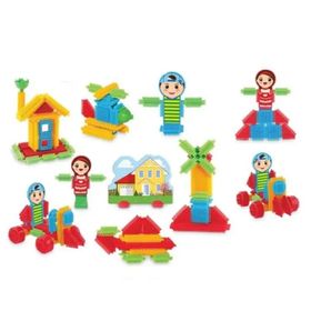 Dede Mono Kaktüs Bloklar 80 Parça Taraklı Lego Oyun Seti