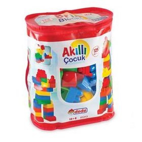 Dede Oyuncak 01313 125 Parça Blok Akıllı Çocuk Yapboz