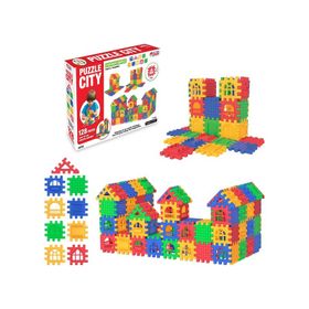Dede Oyuncak City 128 Parça Lego İnşa ve Yapı Seti Puzzle