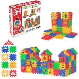 Dede Oyuncak City 128 Parça Lego İnşa ve Yapı Seti Puzzle