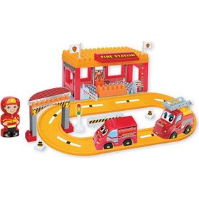 Dede Oyuncak İtfaiye Yol Seti 4 Adet Oyun Seti