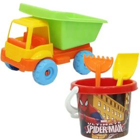 Dede Spiderman Küçük Kamyon Plaj Set