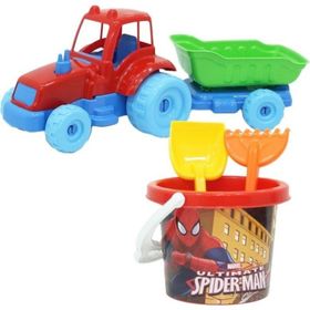 Dede Spiderman Traktör Plaj Seti