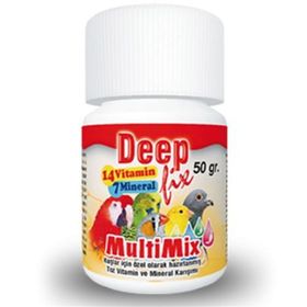 Deep Fix 50 gr Vitamin ve Mineral Karışımı Multi Mix Kafes Kuşlari İçin Toz