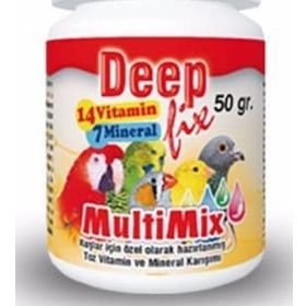 Deep Fix 50 gr Vitamin ve Mineral Karışımı Multi Mix Kafes Kuşlari İçin Toz