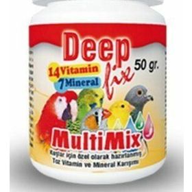 Deep Fix 50 gr Vitamin ve Mineral Karışımı Multi Mix Kafes Kuşlari İçin Toz