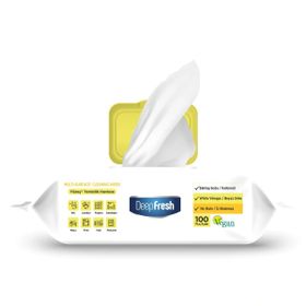 Deep Fresh 100 Yaprak Limon İz Bırakmaz Yüzey Temizlik Havlusu