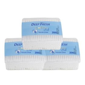 Deep Fresh 200 Adet 3'lü Kulak Çubuğu