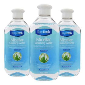 Deep Fresh 3 x 400 ml Micellar Çift Fazlı Makyaj Temizleme Suyu