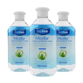 Deep Fresh 3 x 400 ml Micellar Çift Fazlı Makyaj Temizleme Suyu