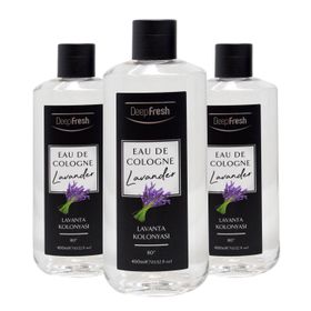 Deep Fresh 3X400 ml 80 Derece Lavanta Kolonyası