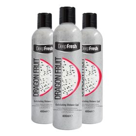 Deep Fresh 3x400 ml Ejder Meyvesi Peeling Etkili Arındırıcı Duş Jeli