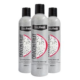 Deep Fresh 3x400 ml Ejder Meyvesi Peeling Etkili Arındırıcı Duş Jeli
