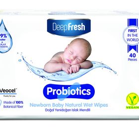 Deep Fresh 40 Adet Probiotics Doğal Yenidoğan Islak Mendili